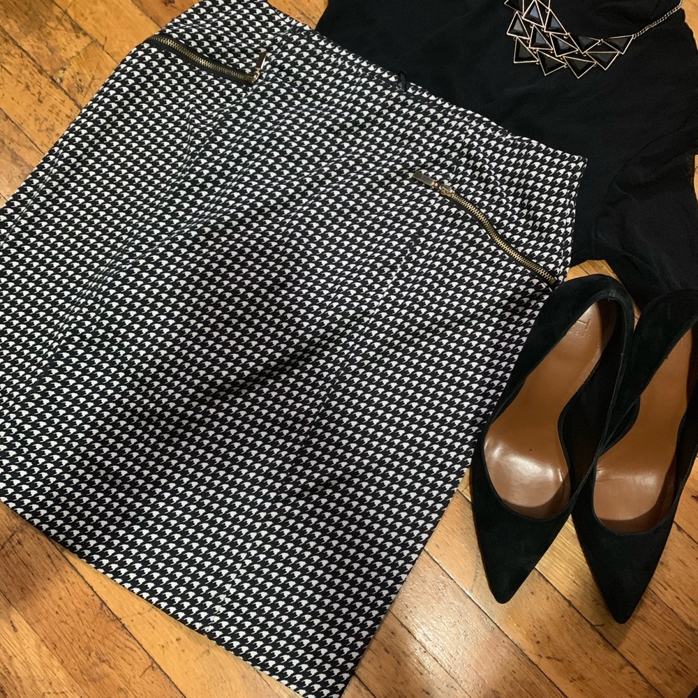 Alfani Houndshooth Skirt